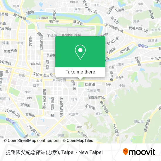 捷運國父紀念館站(忠孝)地圖