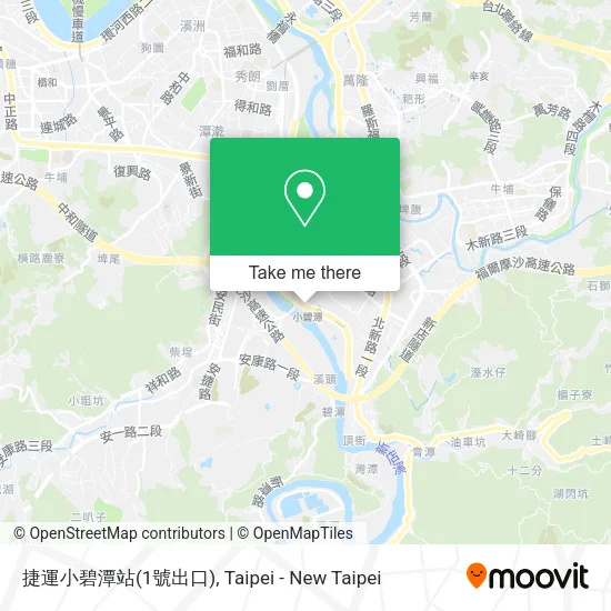捷運小碧潭站(1號出口)地圖