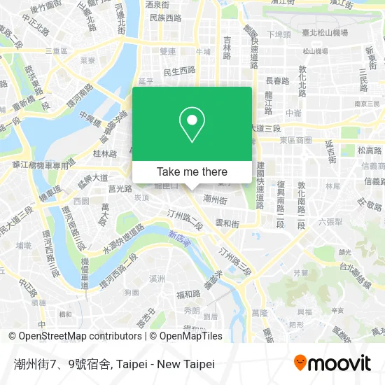 潮州街7、9號宿舍地圖