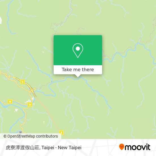 虎寮潭渡假山莊 map