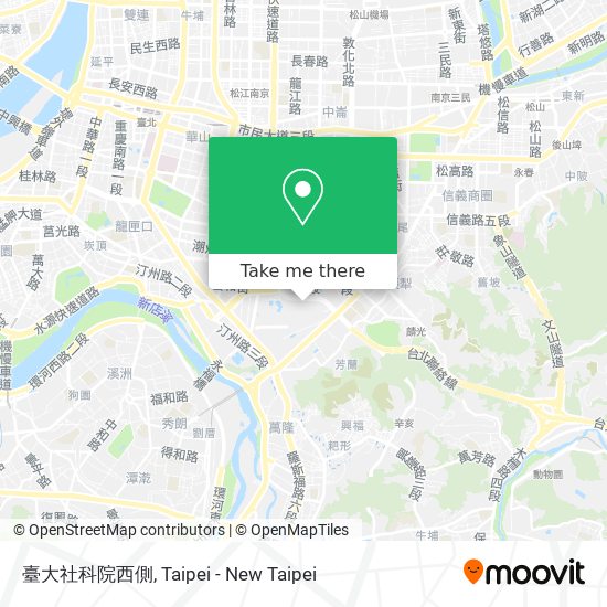 臺大社科院西側地圖