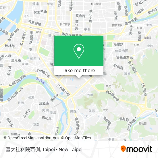 臺大社科院西側 map