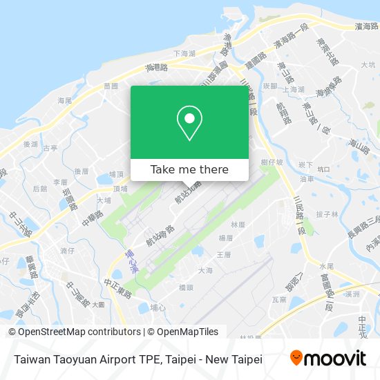 Taiwan Taoyuan Airport TPE map