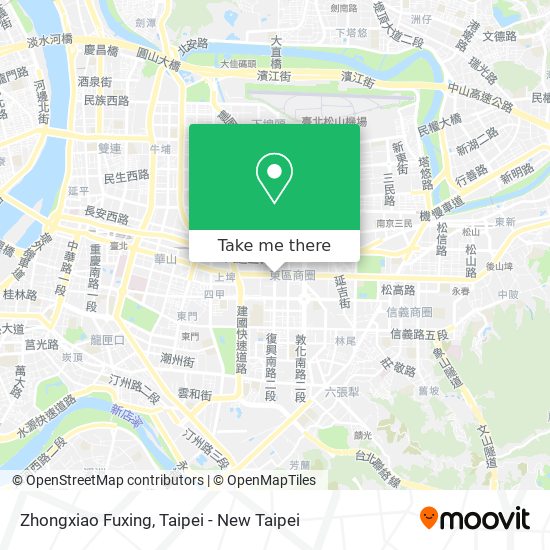 Zhongxiao Fuxing map
