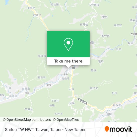 Shifen TW NWT Taiwan地圖