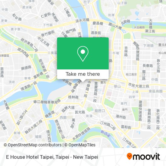 E House Hotel Taipei map