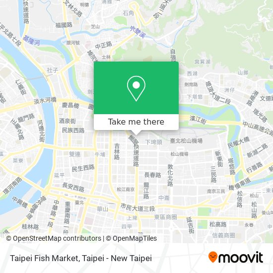 Taipei Fish Market map