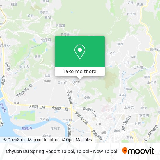 Chyuan Du Spring Resort Taipei地圖