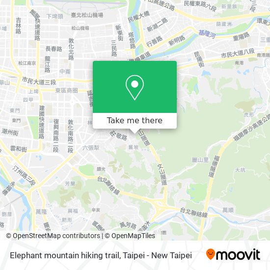 Elephant mountain hiking trail map