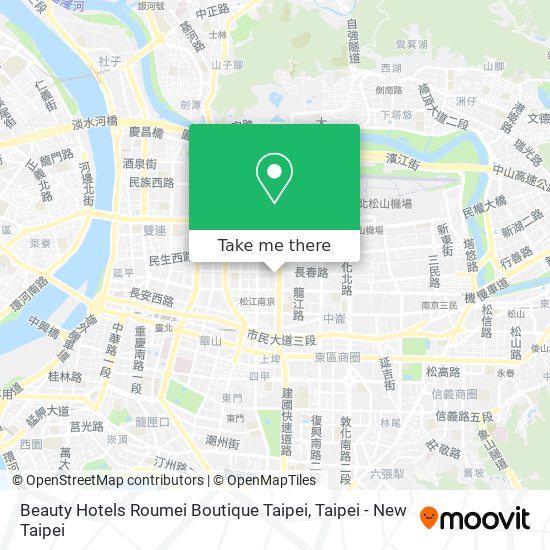 Beauty Hotels Roumei Boutique Taipei map