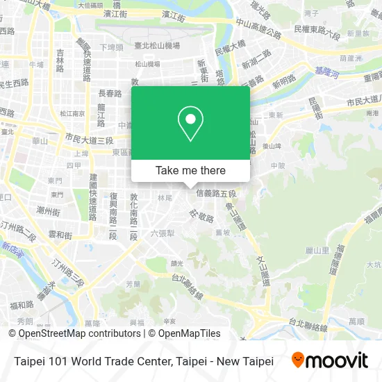Taipei 101 World Trade Center map