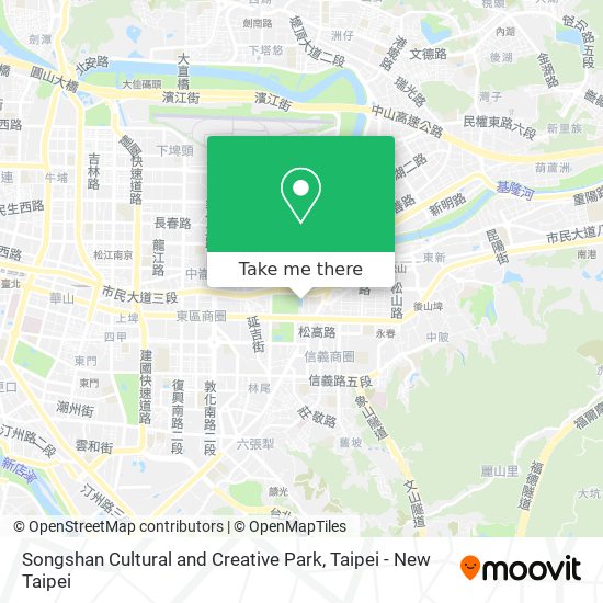 Songshan Cultural and Creative Park map