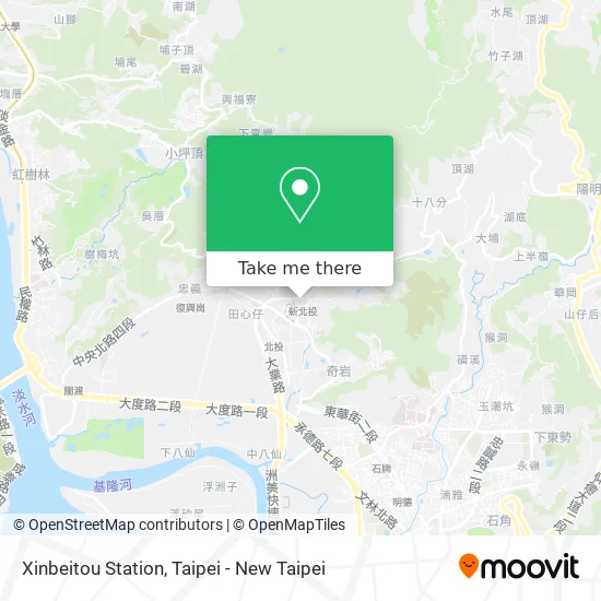Xinbeitou Station map