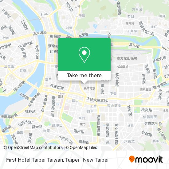 First Hotel Taipei Taiwan map