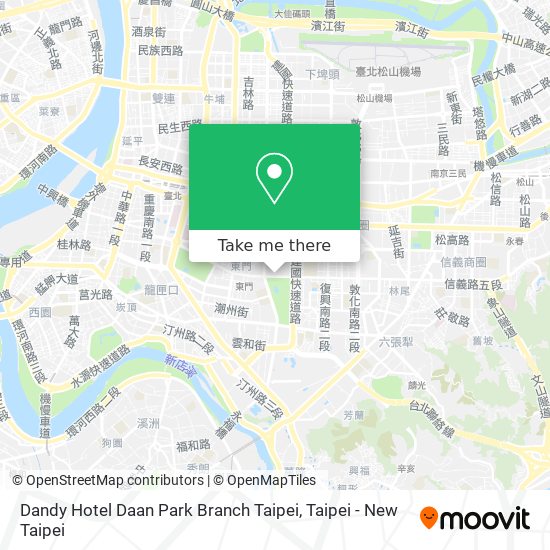 Dandy Hotel Daan Park Branch Taipei map