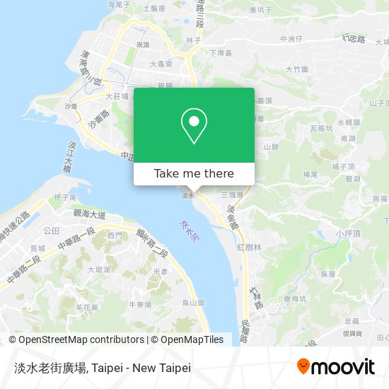 淡水老街廣場 map