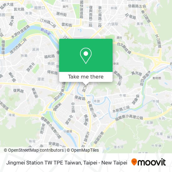 Jingmei Station TW TPE Taiwan地圖