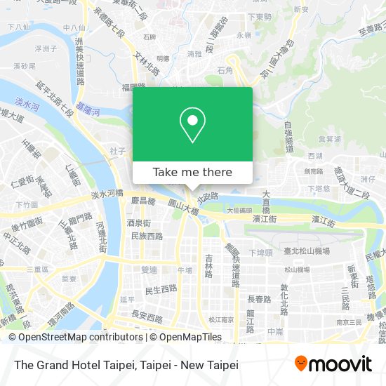 The Grand Hotel Taipei map