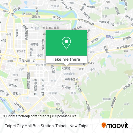 Taipei City Hall Bus Station map