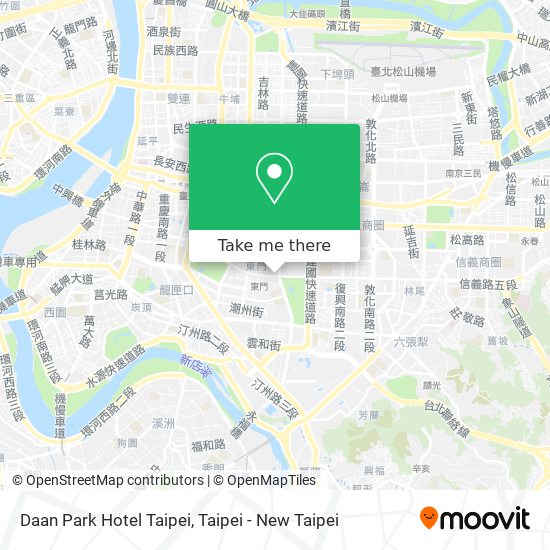 Daan Park Hotel Taipei map