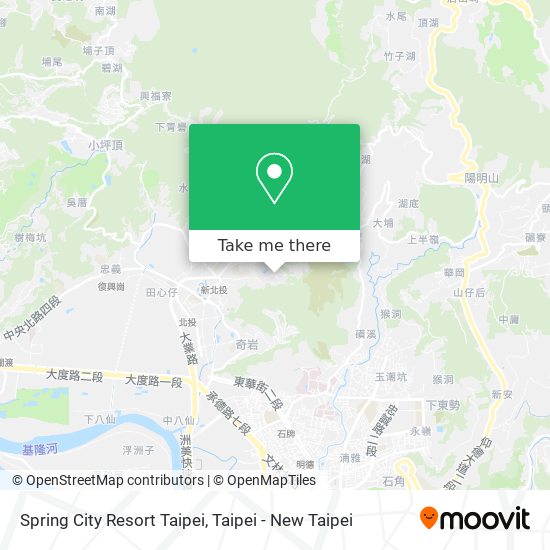 Spring City Resort Taipei map