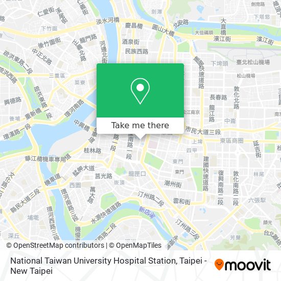 National Taiwan University Hospital Station map
