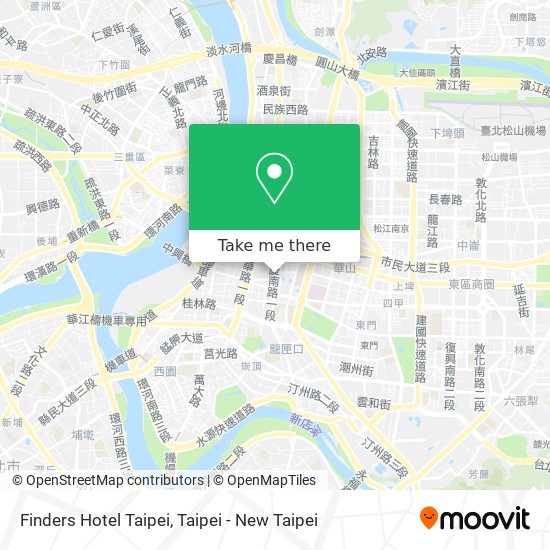 Finders Hotel Taipei map