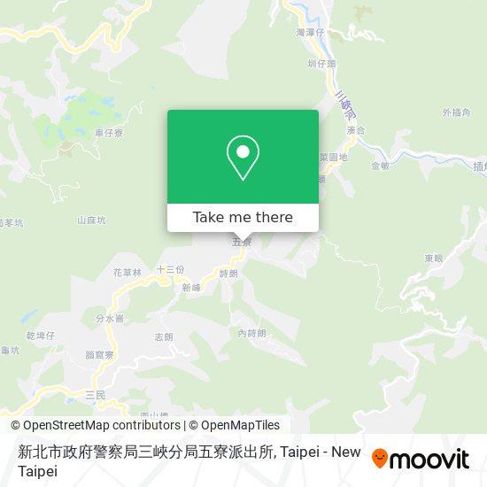 新北市政府警察局三峽分局五寮派出所地圖