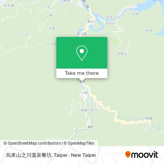 烏來山之川溫泉餐坊地圖