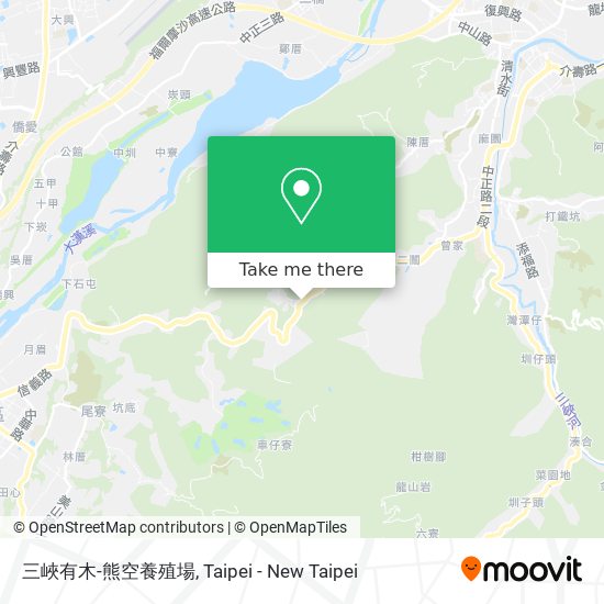 三峽有木-熊空養殖場地圖