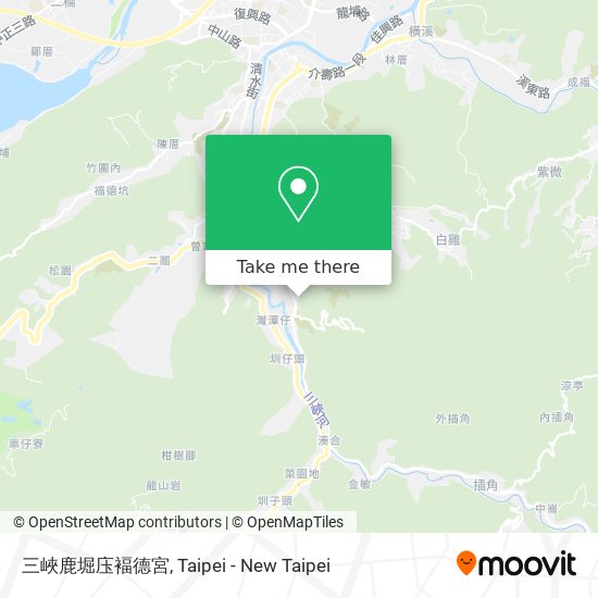 三峽鹿堀庒褔德宮地圖