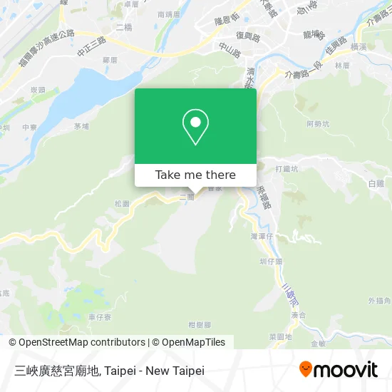 三峽廣慈宮廟地 map