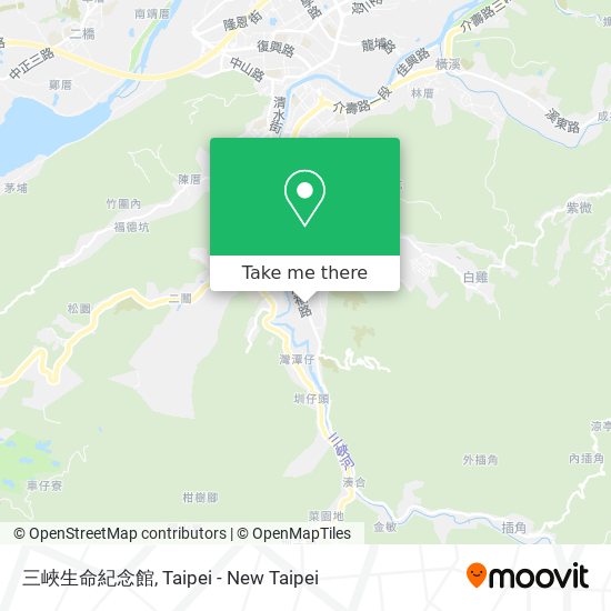 三峽生命紀念館 map