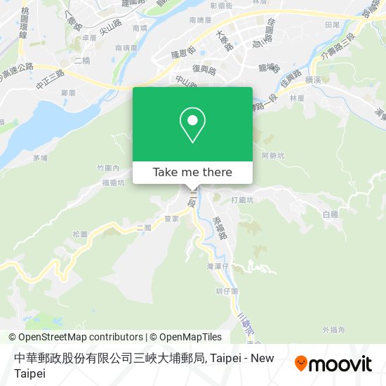 中華郵政股份有限公司三峽大埔郵局地圖