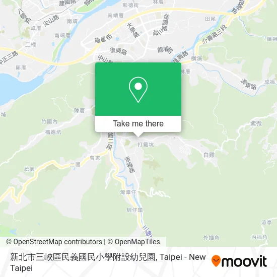 新北市三峽區民義國民小學附設幼兒園地圖