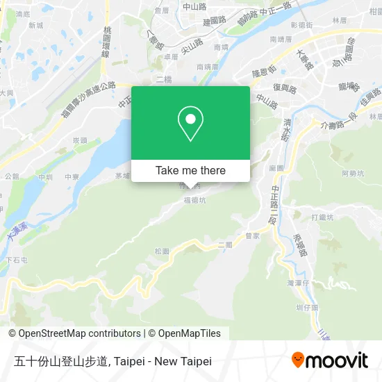 五十份山登山步道 map