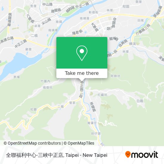 全聯福利中心-三峽中正店 map