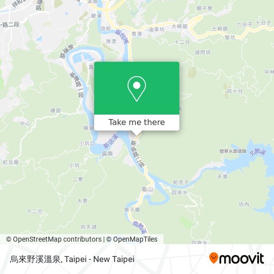 烏來野溪溫泉 map
