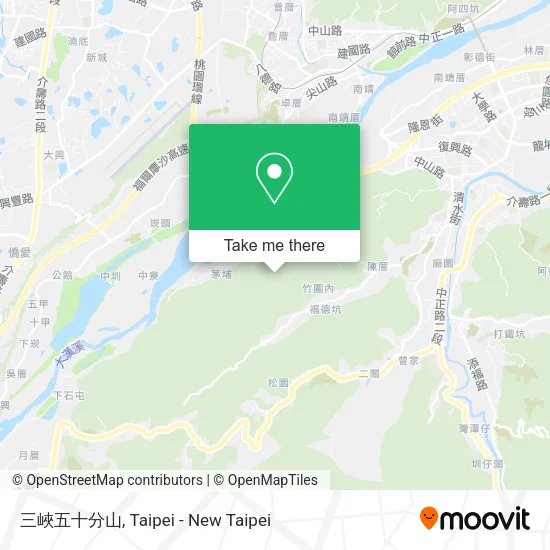 三峽五十分山 map