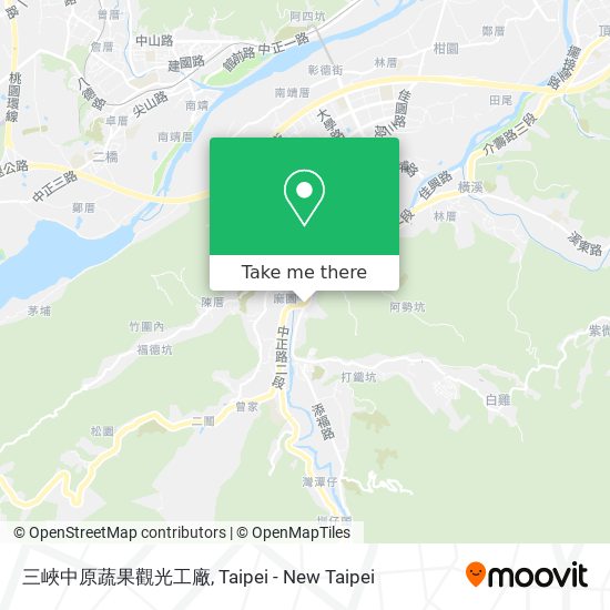 三峽中原蔬果觀光工廠 map