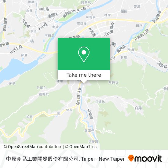 中原食品工業開發股份有限公司地圖