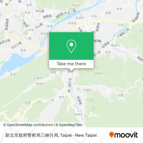 新北市政府警察局三峽分局地圖