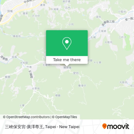三峽保安宮-廣澤尊王 map