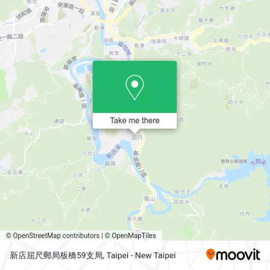 新店屈尺郵局板橋59支局 map