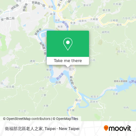 衛福部北區老人之家 map