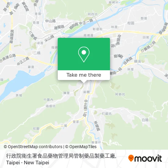 行政院衛生署食品藥物管理局管制藥品製藥工廠 map