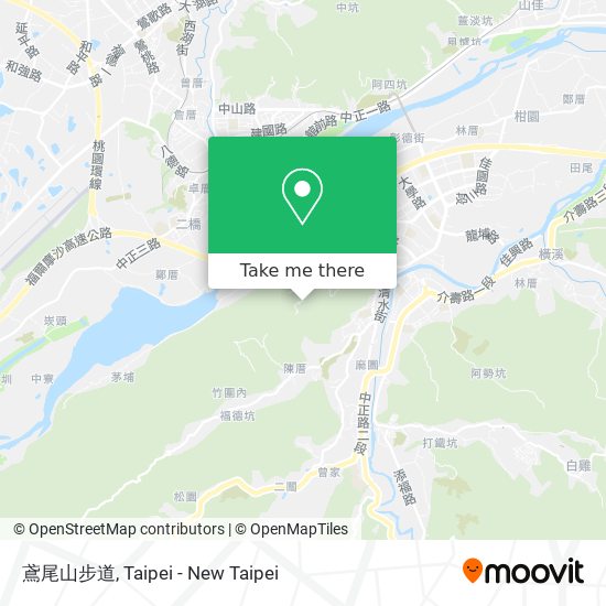 鳶尾山步道 map