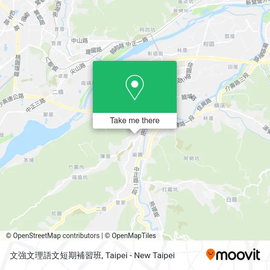 文強文理語文短期補習班地圖