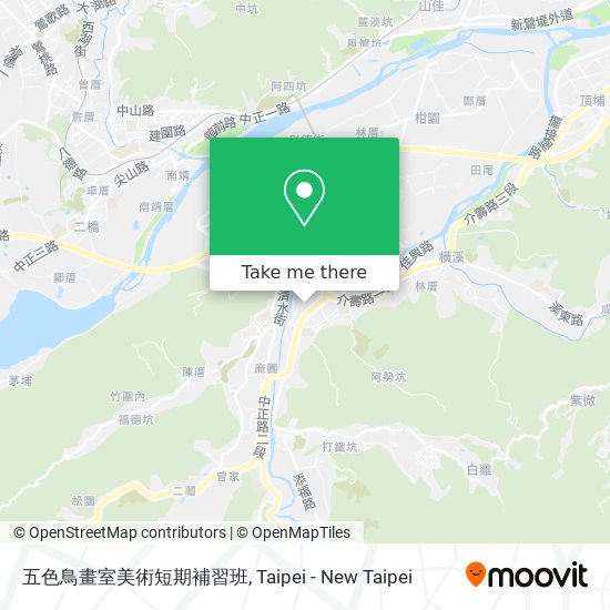 五色鳥畫室美術短期補習班地圖