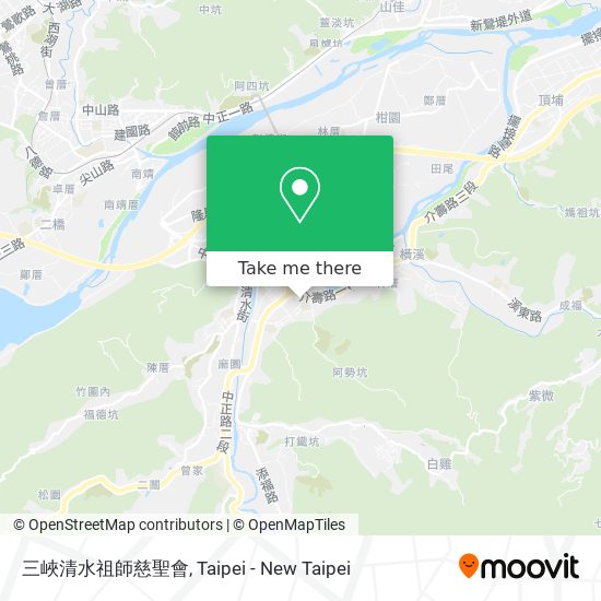 三峽清水祖師慈聖會 map